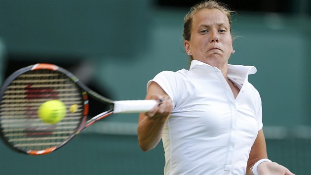 Barbora Strýcová v duelu s americkou tenistkou Sloane Stephensovou.
