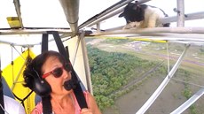 Kočka se proletěla letadlem