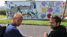 Graffiti Boom 2015. Pavel ebek, Petr Emptych, a jejich exteriérová malba na...
