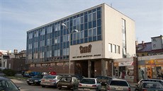 P�vodn� podoba budovy Snahy v centru Jihlavy.