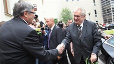 Prezident Milo� Zeman dorazil na Vyso�inu. V sídle krajského ú�adu v Jihlav� se...