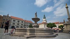 Kana na Velkém námstí v Kromíi.