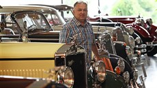 Majitel nedávno oteveného Auto moto muzea v Kopivnici Jaroslav erý.