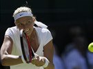 eská tenistka Petra Kvitová odehrála míek v 1. kole Wimbledonu.