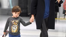 Australská topmodelka Miranda Kerrová se synem Flynnem