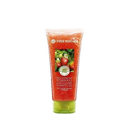 Sprchov gel s peelingem s bio jahodou, Yves Rocher, 200 ml za 99 K