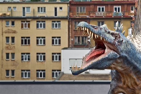 Dinopark na stee praské Galerie Harfa