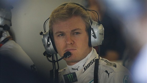 Nico Rosberg ped tréninkem na Velkou cenu Británie