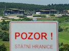 B�val� n�meck� celnice na hrani�n�m p�echodu C�novec - Zinnwald stoj� asi t�i...