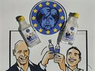 Nmecký podnikatel Uwe Dahlhoff zaal prodávat vodku jménem Grexit.