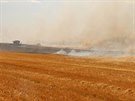 Poár pole u obce Kue na Písecku likvidovali jihoetí hasii v úterý nkolik...