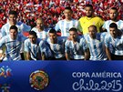 Hvzdná sestava Argentiny pro finále mistrovství Jiní Ameriky proti domácí...