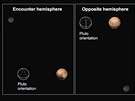 Snímek Pluta v pirozených barvách z paluby New Horizons sloením snímk ze...