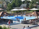 Aquapark v Uherskm Hraditi.