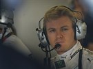 Nico Rosberg ped tréninkem na Velkou cenu Británie