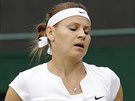 Lucie afáová po nepovedeném úderu v osmifinále Wimbledonu