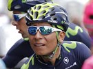 Nairo Quintana ped startem tetí etapy Tour de France