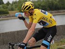 Chris Froome bhem tvrté etapy Tour de France