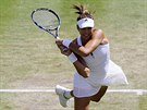 Garbie Muguruzaová ve tvrtfinále Wimbledonu