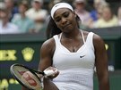 Serena Williamsová ve tvrtfinále Wimbledonu