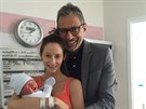 Jeff Goldblum a Emilie Livingstonová ukázali syna. Narodil se 4. července 2015.