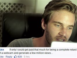 Youtuber PewDiePie znm spe jako PewDiePie