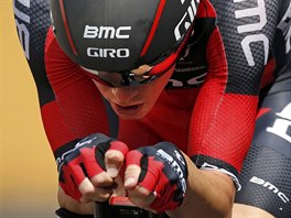 ZA VTZSTVM. Rohan Dennis na trati vodn asovky na Tour de France.