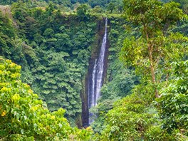 Vodopády Papapapai-Tai na ostrově Upolu, patřícího do souostroví Samoa v jižním...
