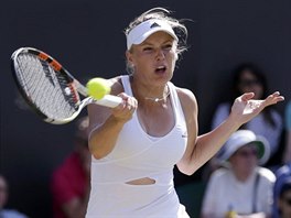 Caroline Wozniack v osmifinle Wimbledonu