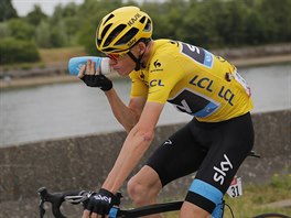 Chris Froome bhem tvrt etapy Tour de France