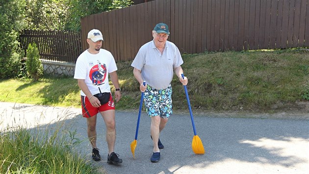 Milo Zeman na tradin dovolen v Novm Vesel na Vysoin