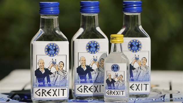 Nmeck podnikatel Uwe Dahlhoff zaal prodvat vodku a energy drink jmnem Grexit.