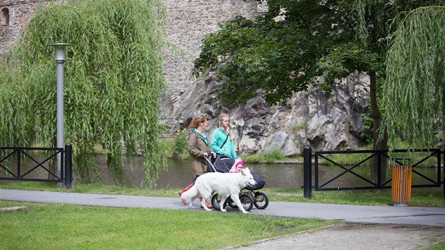 Soust promny jinho meadru Vltavy v eskm Krumlov byla i prava mstskho parku.