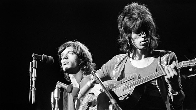 Rolling Stones v dob alba Sticky Fingers (Mick Jagger, Keith Richards)
