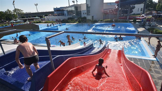 Aquapark v Uherskm Hraditi.