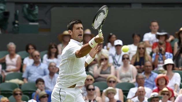 Novak Djokovi ve druhm kole Wimbledonu