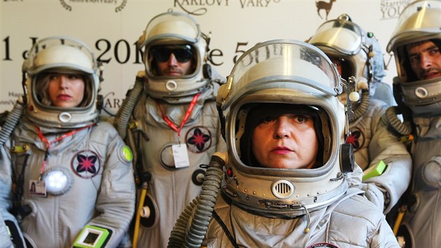 Herci a tvůrci snímku Mars představili chystaný projekt na karlovarském festivalu (6. července 2015).