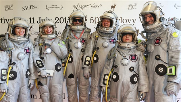 Herci a tvůrci snímku Mars představili chystaný projekt na karlovarském festivalu (6. července 2015).