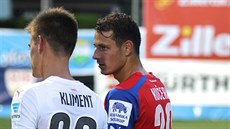 Tomá Kuera (vpravo) , nová posila fotbalist Plzn, a Jan Kliment, nováek ve...