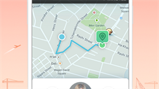 Stejně jako v aplikaci Uber a podobných je i v nové Waze RideWith vidět mapa s...