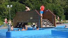 Aquapark v Uherském Hraditi.