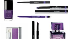 Fialové odstíny: lak na nehty Le Vernis v odstínu 727 Lavanda, Chanel;...