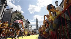 Lars Bak míí na start tetí etapy Tour v belgickém Anvers.