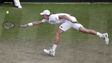 Kevin Anderson bhem wimbledonského osmifinále