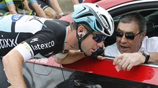 Mark Cavendish si ve tvrté etap Tour de France nael as popovídat si s...