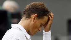 Vasek Pospisil ve tvrtfinále Wimbledonu