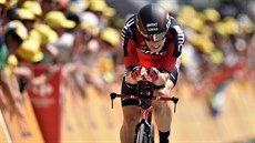 SPOKOJENÝ. Leopold König zvládl úvodní etapu Tour de France, asovku v ulicích Utrechtu, solidn. Skonil jednadvacátý.