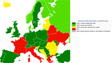 Rozsah svobody panoramatu v zemích Evropy
