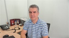 �ecký podnikatel Christos Daulí ve své kancelá�i