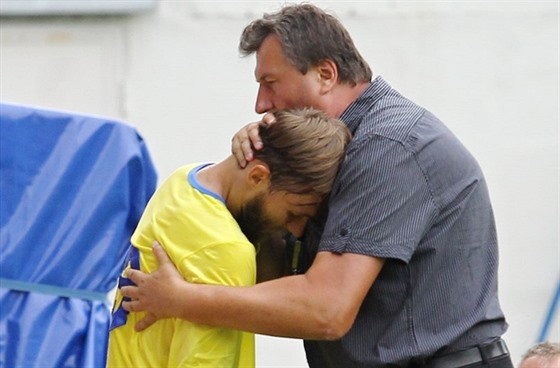 Jan Hoek byl v pípravném utkání svého týmu FK Teplice proti Dynamu Dráany...